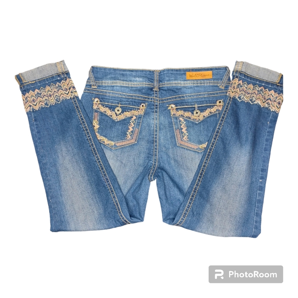 Women's Juniors Wallfower Jeans Sz. 5 - Picture 2 of 3